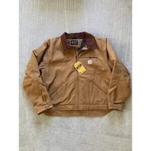Carhartt Detroit Jacket Duck Blanket Lined Corduroy Size 2XL Canvas Relaxed 2